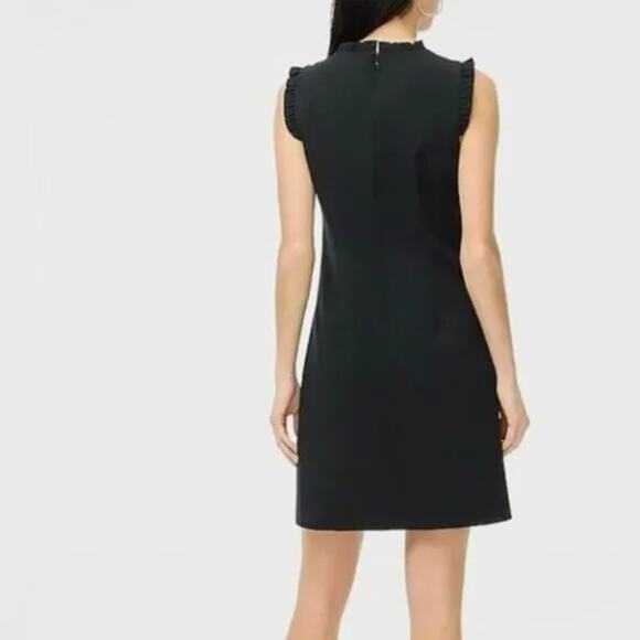 J. CREW Ruffleneck Sleeveless Suit Dress Black Sz 20 {L6} - Picture 2 of 8